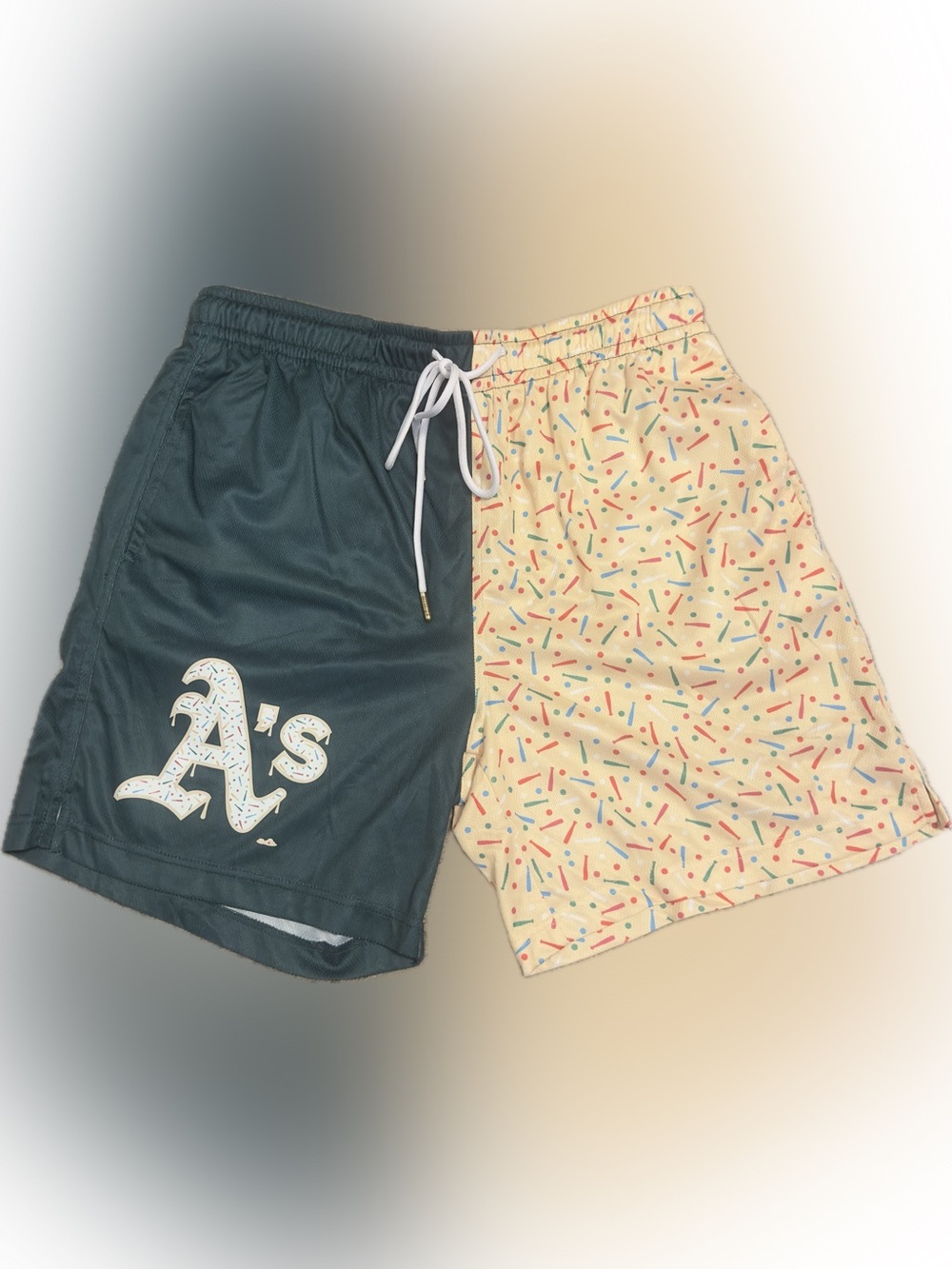 Baseballism A’s Funfetti Mesh Shorts